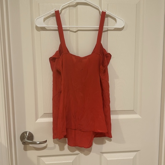Silk top with front ruffle - Picture 3 of 3